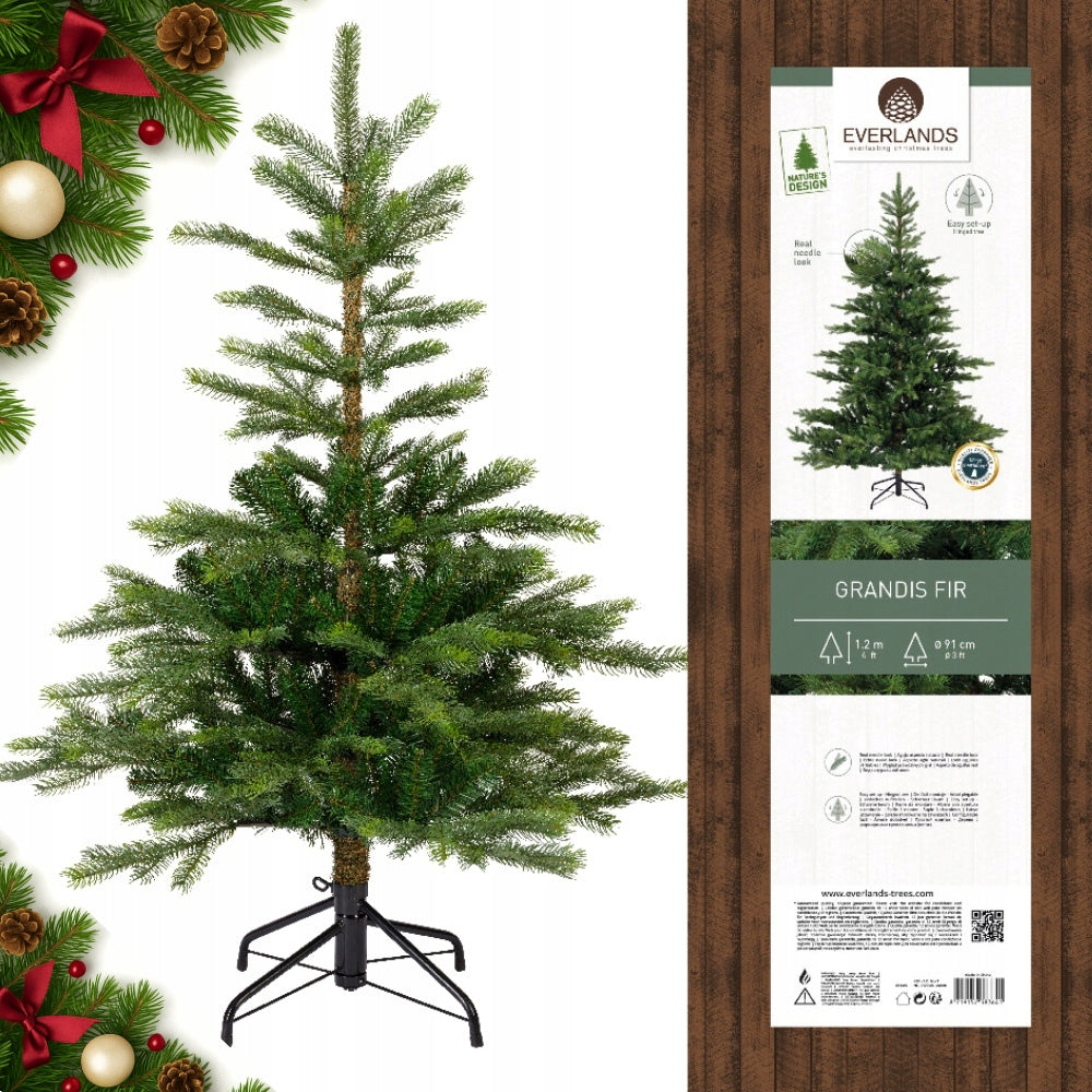 Artificial Christmas tree FIR as live low small 120cm GRANDIS