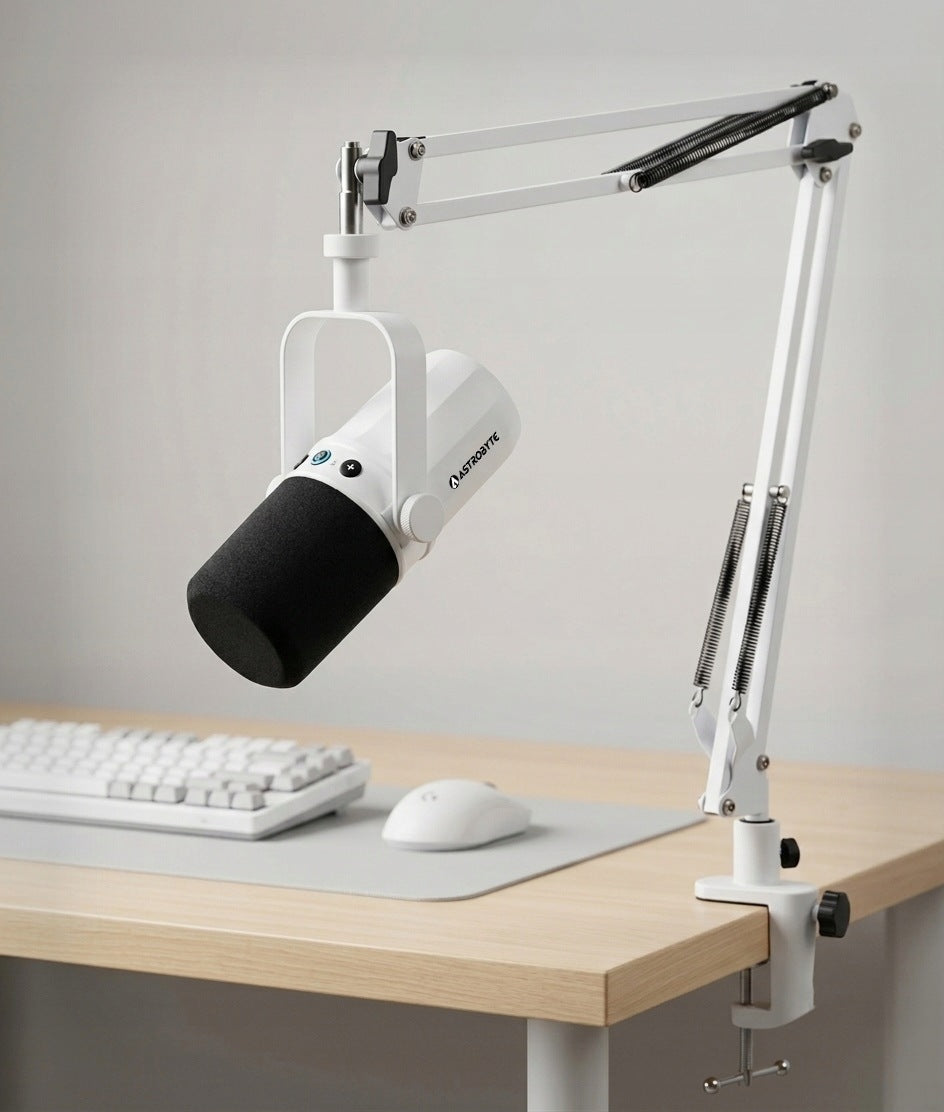 AstroByte PULSAR XLR USB Dynamic Studio Computer Microphone + Arm