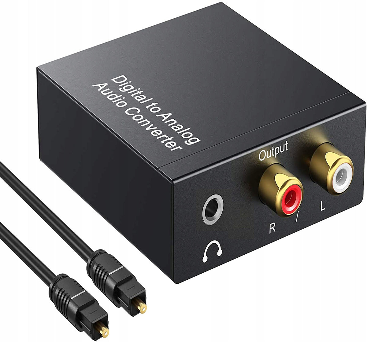 Audio Converter Optical Coaxial To RCA 2x CINCH DAC Digital Analog