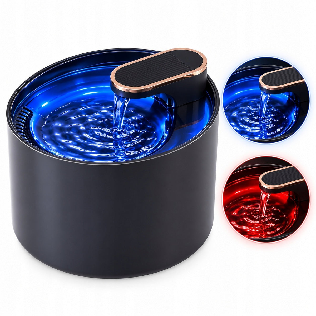Automatic Cat Fountain 3L Quiet with Filter Water Absence Alarm