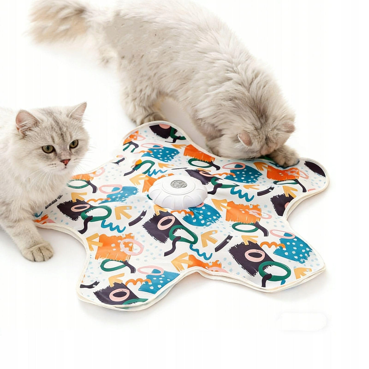 Automatic Cat Mat Interactive Toy with Feather 65cm USB-typeC