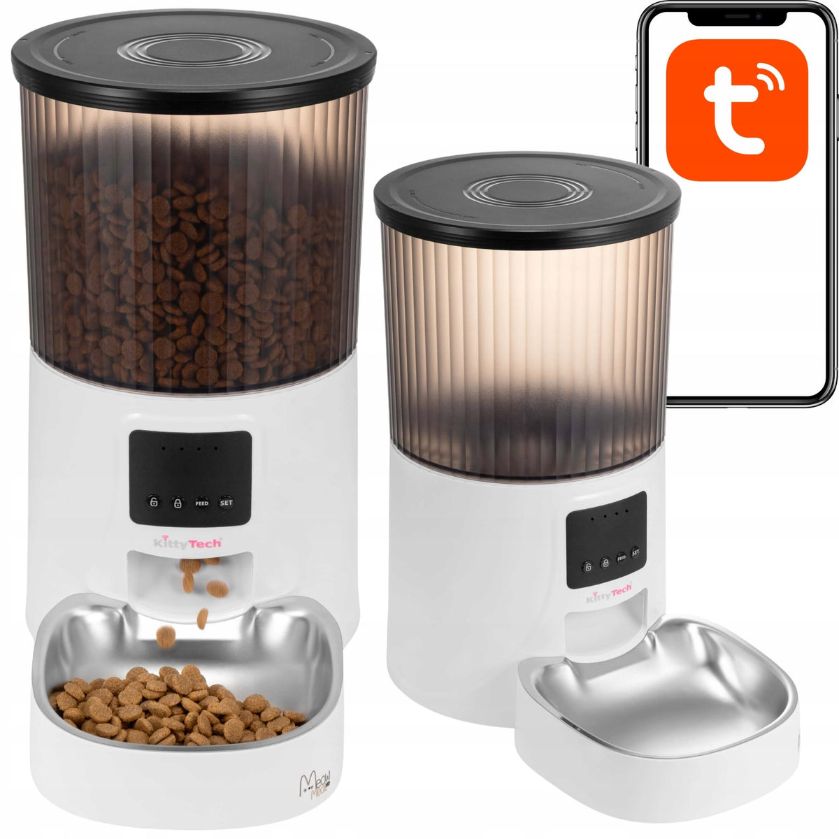 Automatic Food Feeder Cat Feeder WiFi Tuya MeowMeal KittyTech