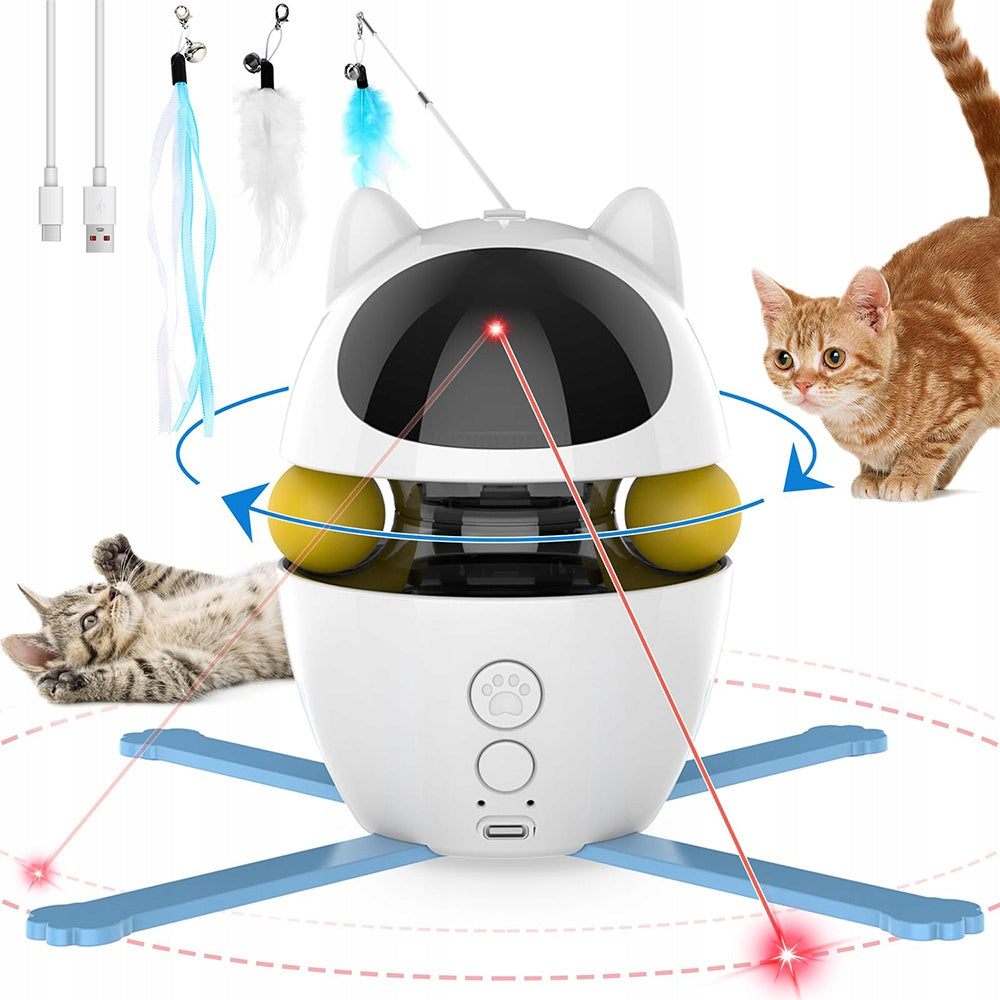 Automatic Laser For Cat Interactive Toy Smart Cat Feather Longest dimension 10 cm