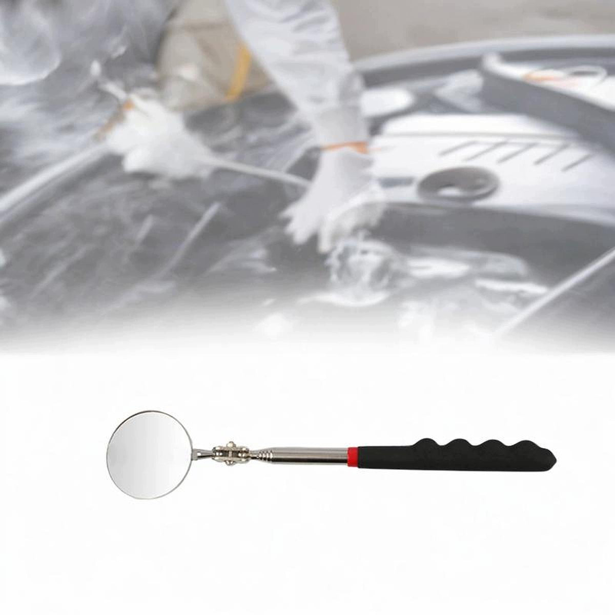 Automotive Inspection Mirror Auto Repair Tool Telescoping Adjustable 5cm
