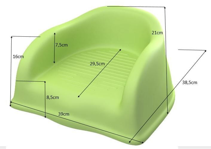 Autosedačka FirstBOOSTER - rozbaleno Color green
