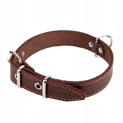 B Dog collar 2WOLFS NATURE MINI 2W02002016 leather brown Manufacturer code 2W02002016