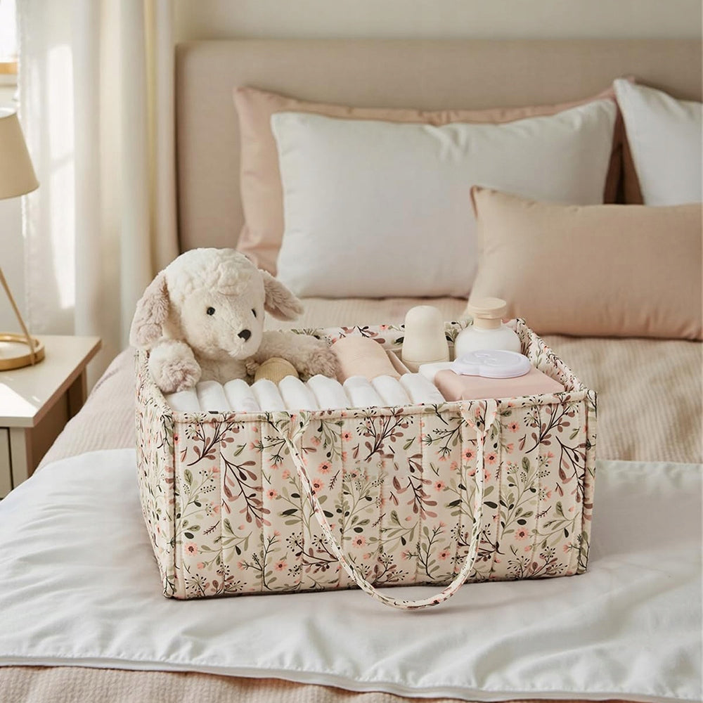 BABY DIAPER ORGANIZER, DIAPER BAG WITH HANDLE Height 38 cm
