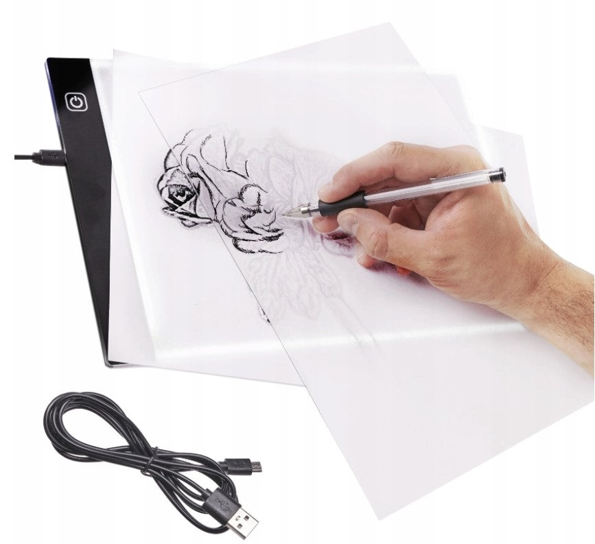 BACKLIT BOARD DRAWING BOARD LED CALKA A4 FOR DRAWING TABLET Manufacturer code TABLICA DO RYSOWANIA LED KALKA A4