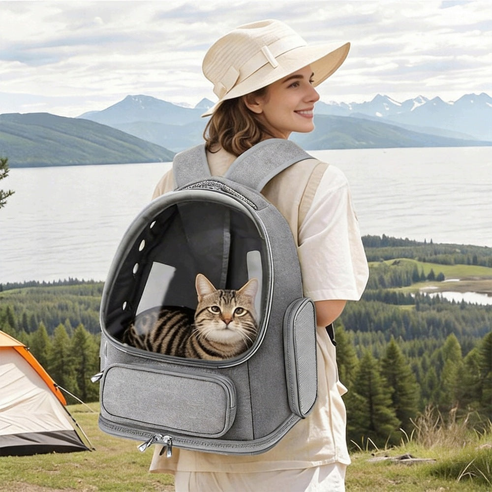 BACKPACK TRANSPORTER FOR ANIMALS WITH SIDE EXIT FOR EASY CONTACT Packaging status original