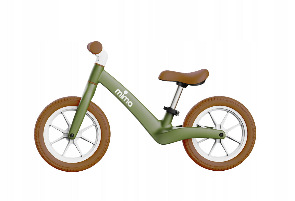 BALANCE BIKE MIMA ZOOM - GREEN / CAMEL Model Zoom
