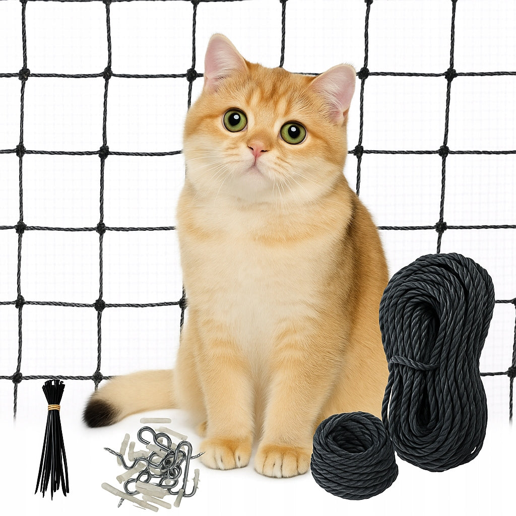 BALCONY NET FOR CAT 6X2 m protective balcony PIGEONS.