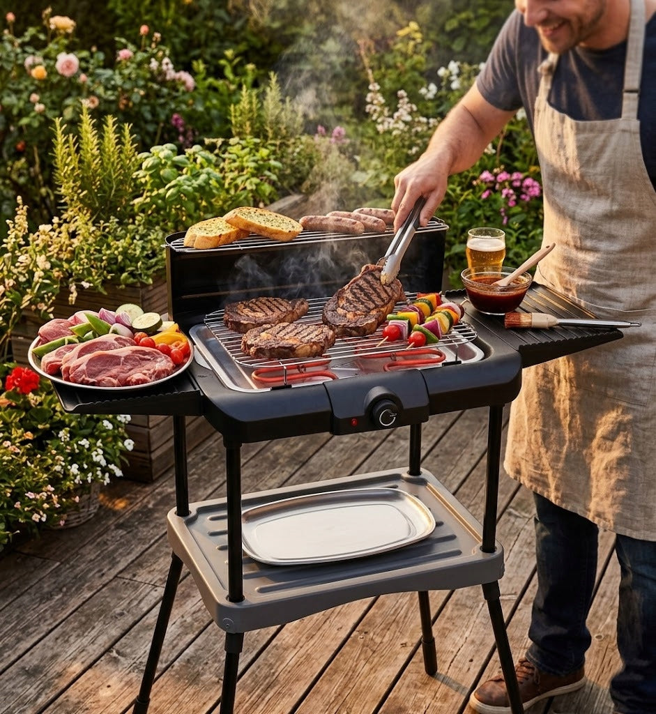 BALCONY TERRACE GRILL ELECTRIC GARDEN 2000W TABLE / STANDING 2in1 Power rating 2000 W