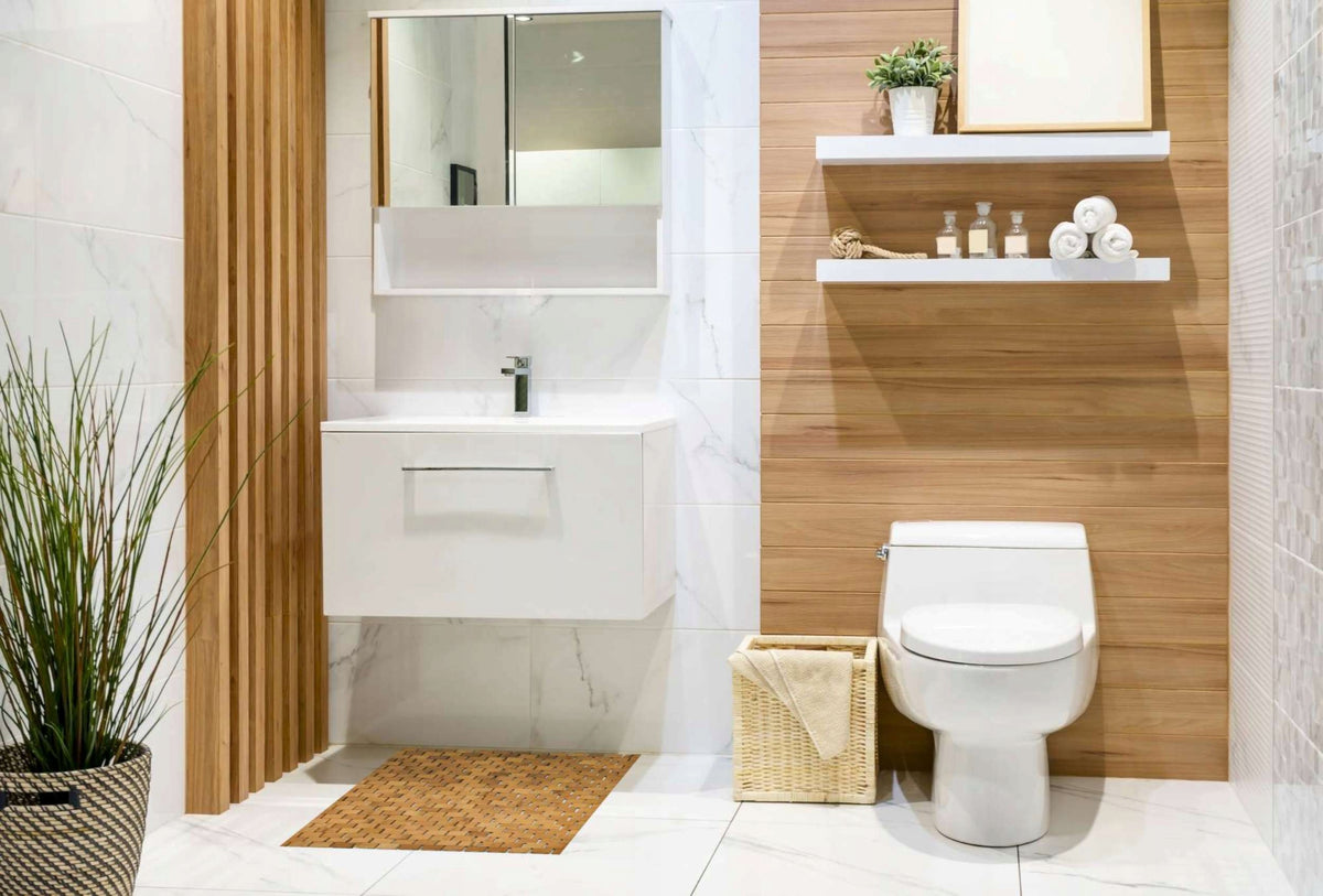 BAMBOO MAT WOODEN BATHROOM NATURAL NON-SLIP RUG 50x80 Length 80 cm
