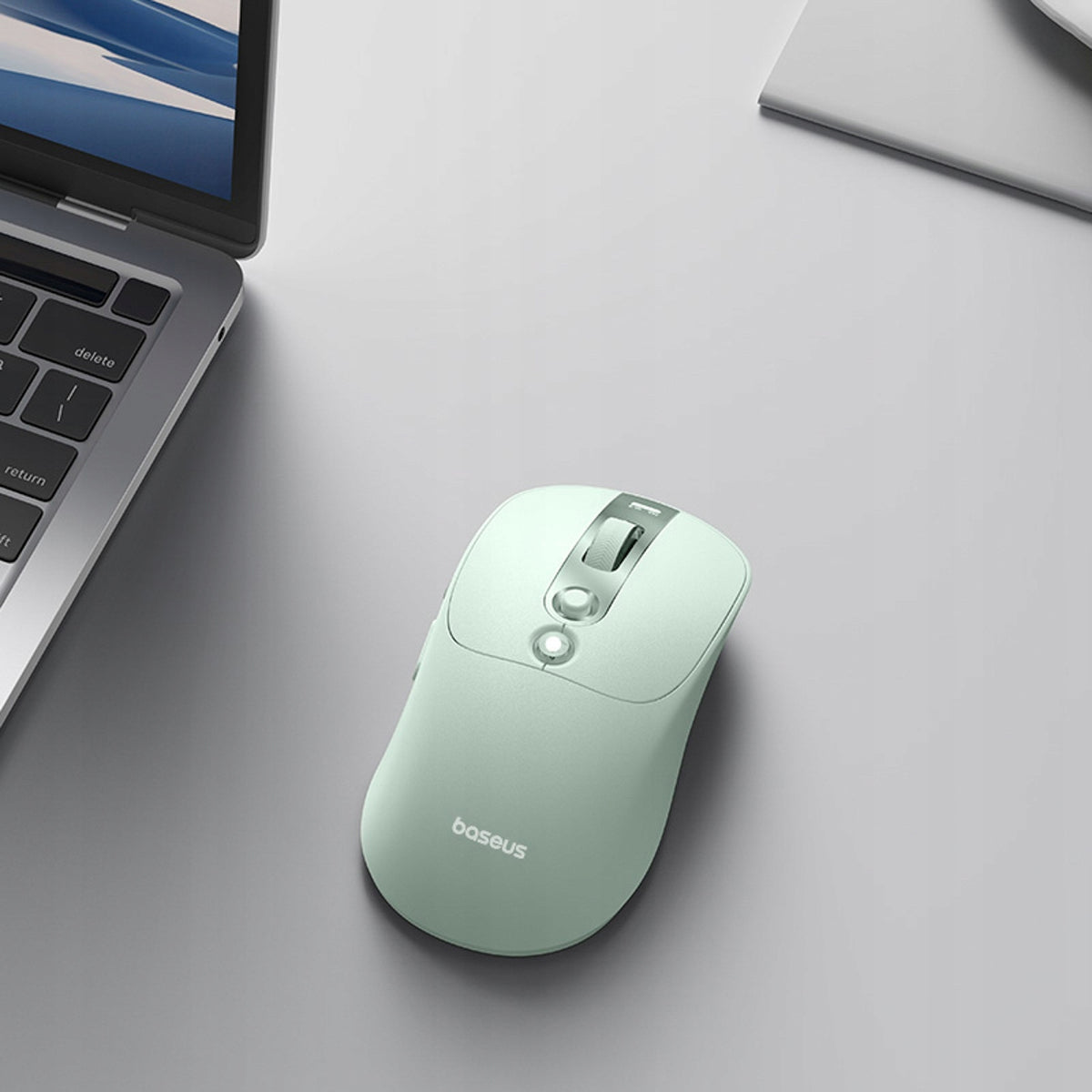 BASEUS WIRELESS BLUETOOTH MOUSE USB-C 800mAh OLED BATTERY INDICATOR Packaging status original