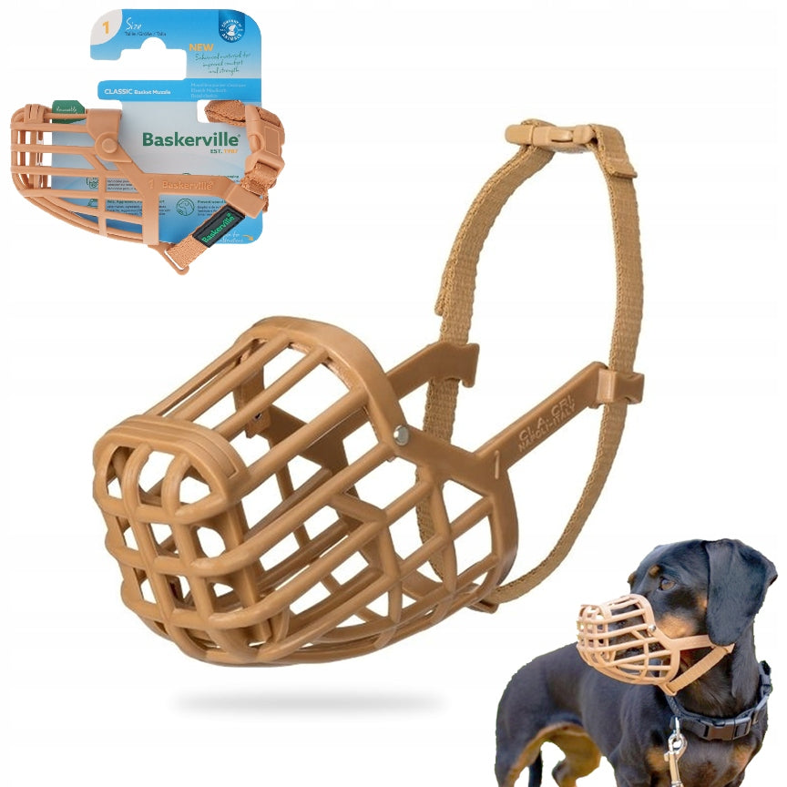 BASKERVILLE CLASSIC 1 Physiological muzzle for Dog with Cover XXS 14/4,5cm
