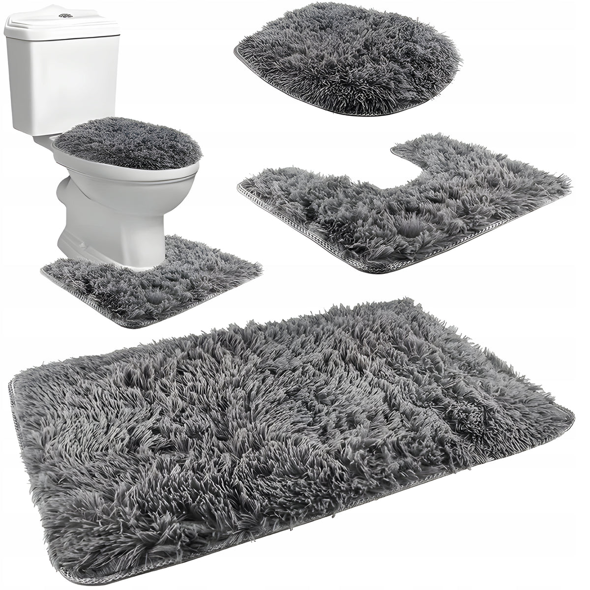 BATHROOM RUG 3in1 SOFT QUICK DRYING SET