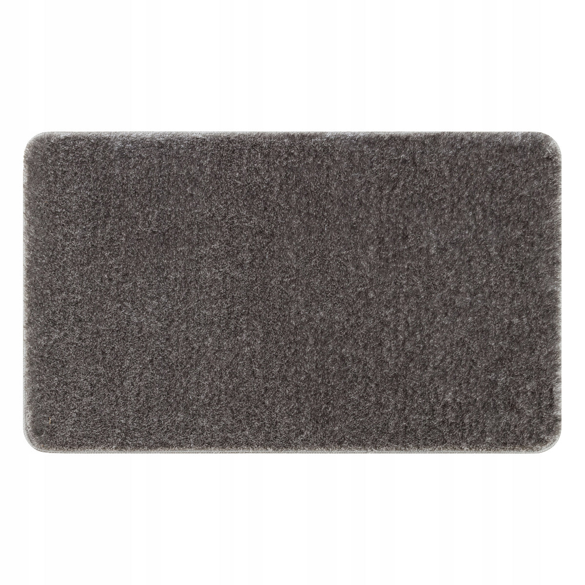 BATHROOM RUG 60x100 SMOOTH SOLID GREY ANTI-SLIP #KPL213