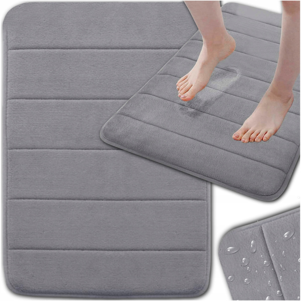 BATHROOM RUG ABSORBENT MAT MICROFIBER RUG