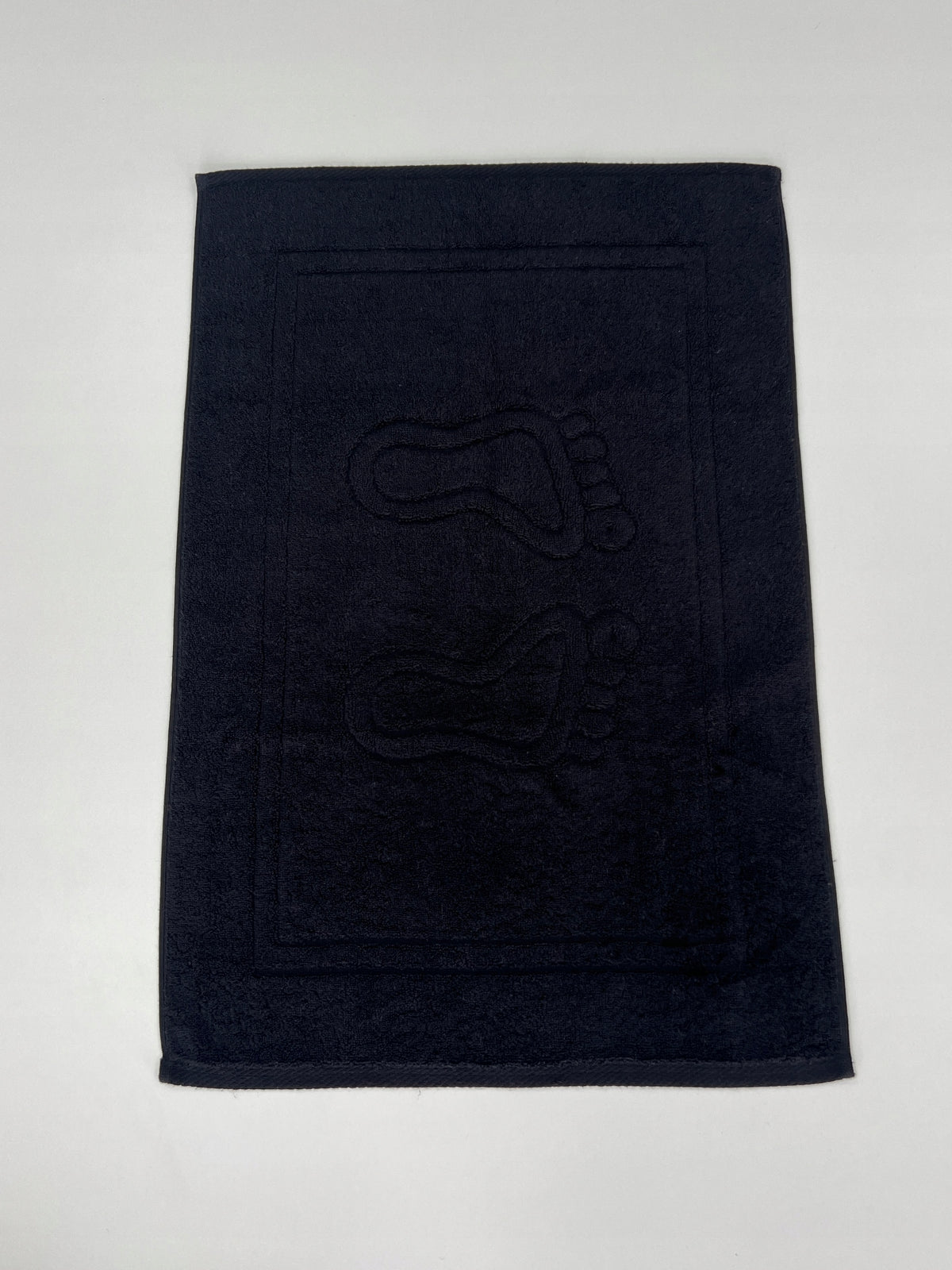BATHROOM RUG ABSORBENT THICK MAT FOOT 100% COTTON BLACK 50x70 cm Packaging status original