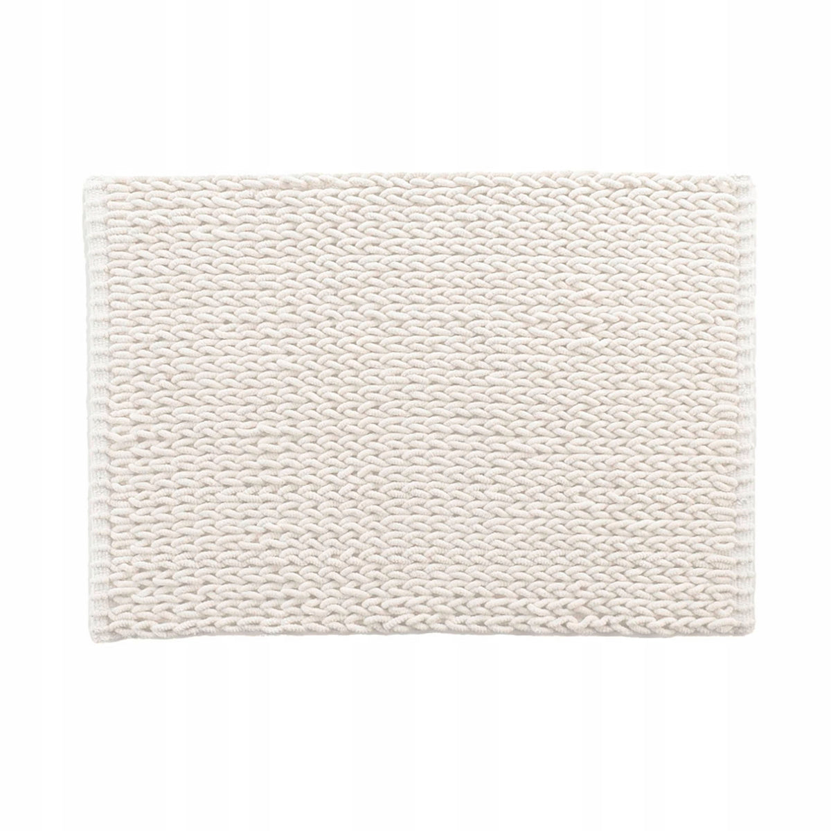 BATHROOM RUG BRAIDED POLYESTER 50 X 80 CM BEIGE