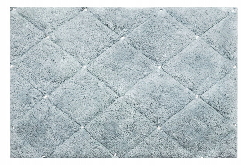 BATHROOM RUG CHIC2 GEOMETRIC PATTERN 50X70 SILVER