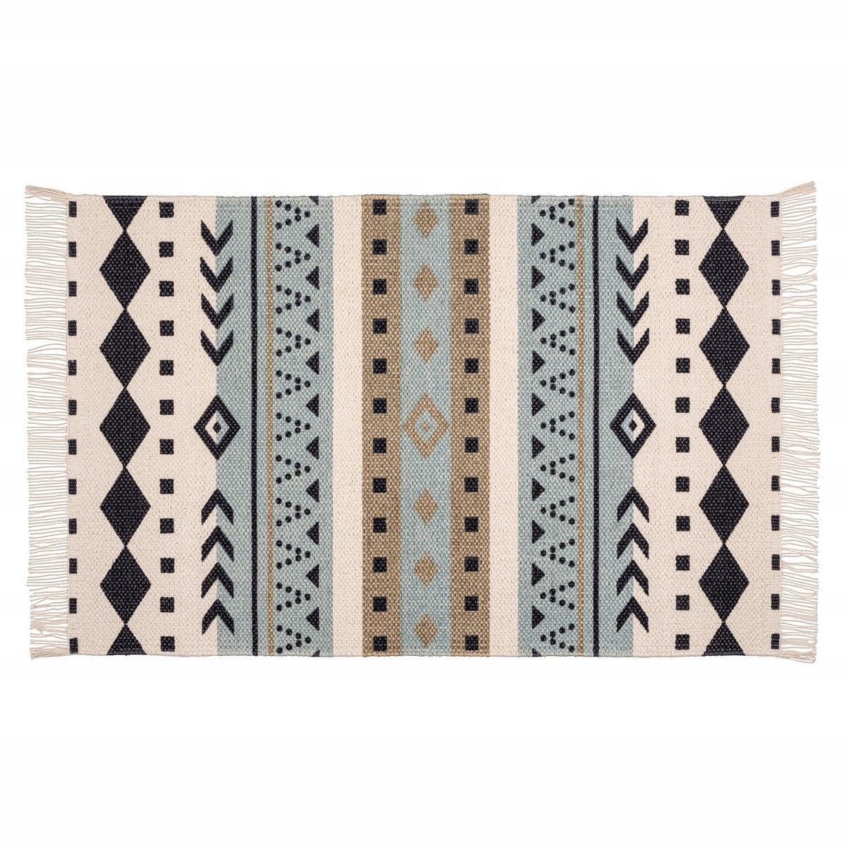 BATHROOM RUG COTTON 50 X 80 CM NON-SLIP LARGE-COLORED Length 80 cm