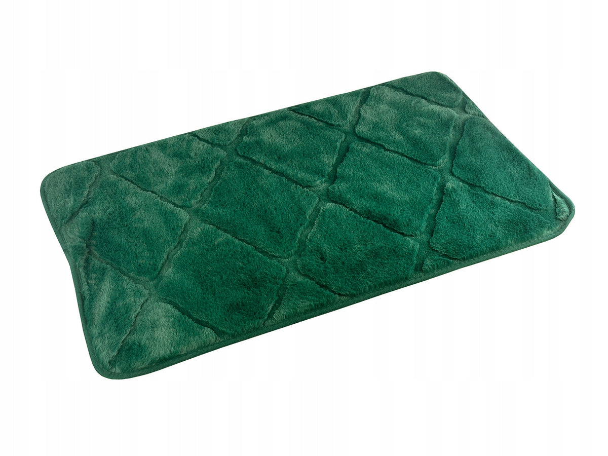 BATHROOM RUG GREEN SOFT BATHROOM RUG NON-SLIP 45x75
