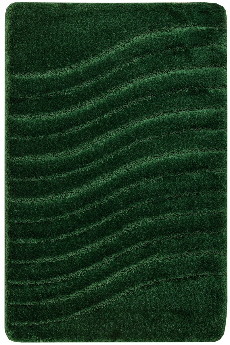 BATHROOM RUG NON-SLIP BOTTLE GREEN SOFT SARA 50x80 cm Length 80 cm