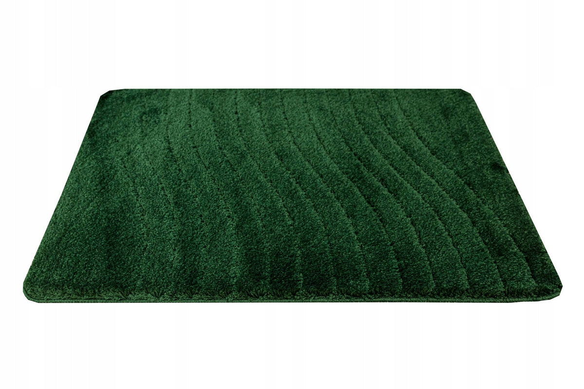 BATHROOM RUG NON-SLIP BOTTLE GREEN SOFT SARA 50x80 cm