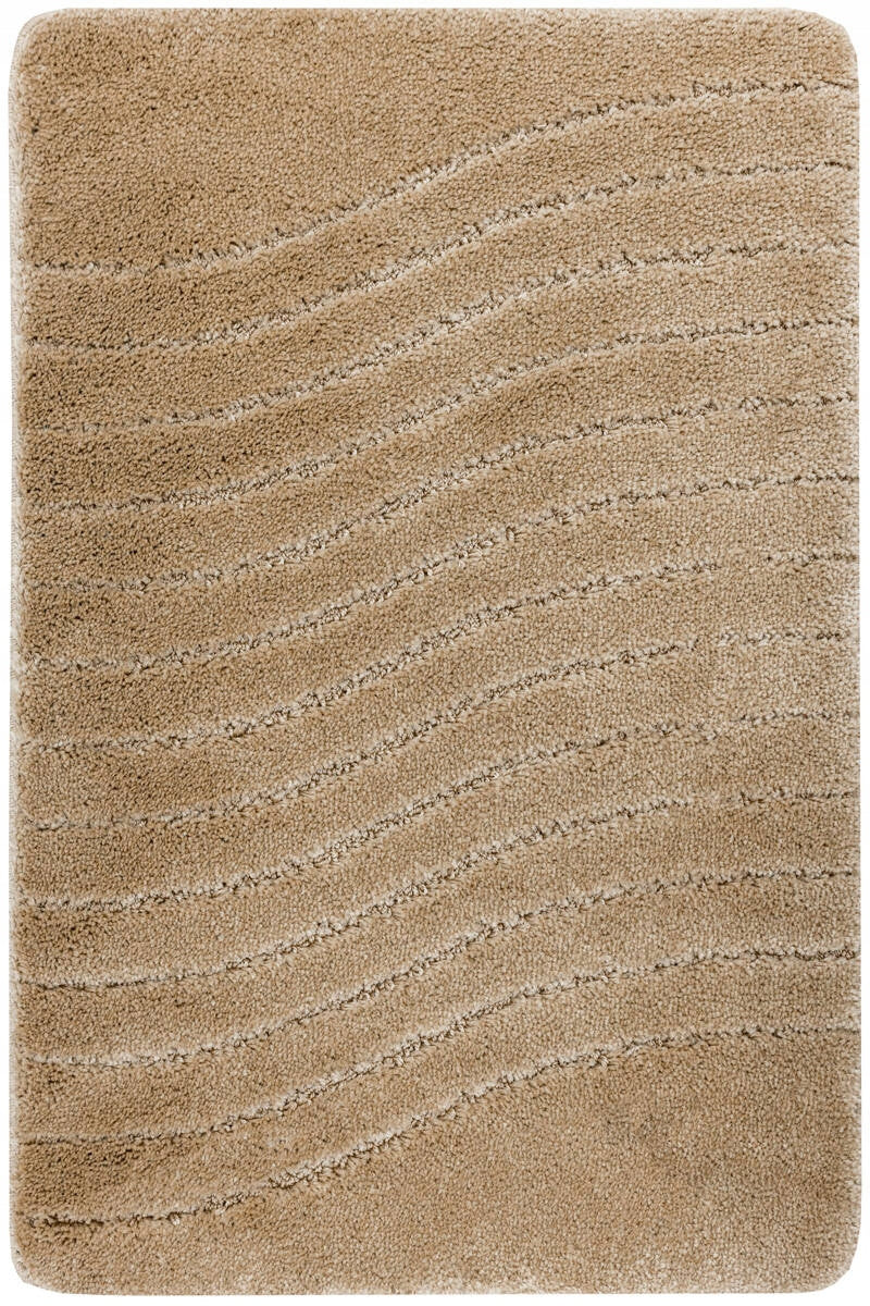BATHROOM RUG NON-SLIP FOR TOILET BEIGE MAT SARA 60x100 cm Length 100 cm