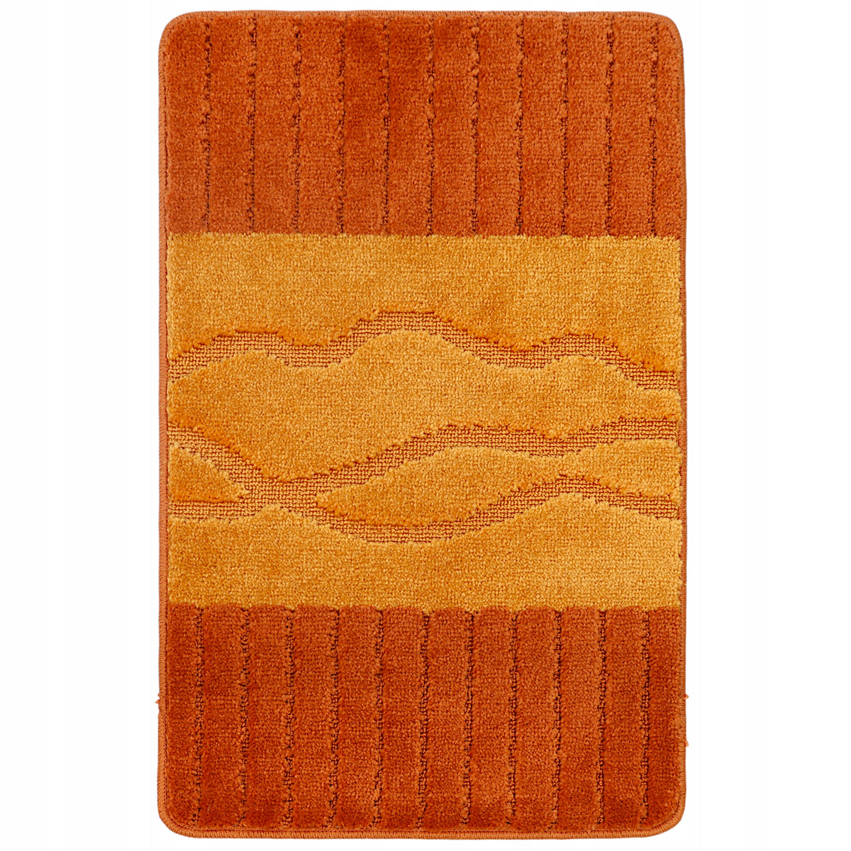 BATHROOM RUG NON-SLIP LARGE 50X80 QUICK-DRYING ORANGE 3D
