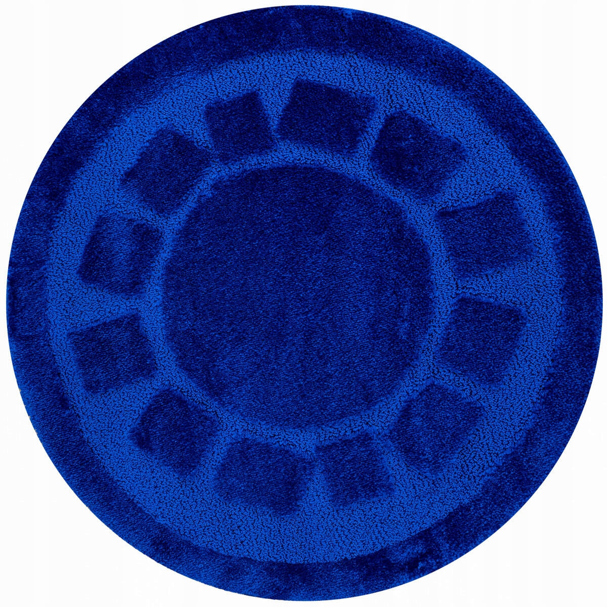 BATHROOM RUG NON-SLIP ROUND CIRCLE BLUE OCEAN D. 100 cm EAN (GTIN) 5905811392434