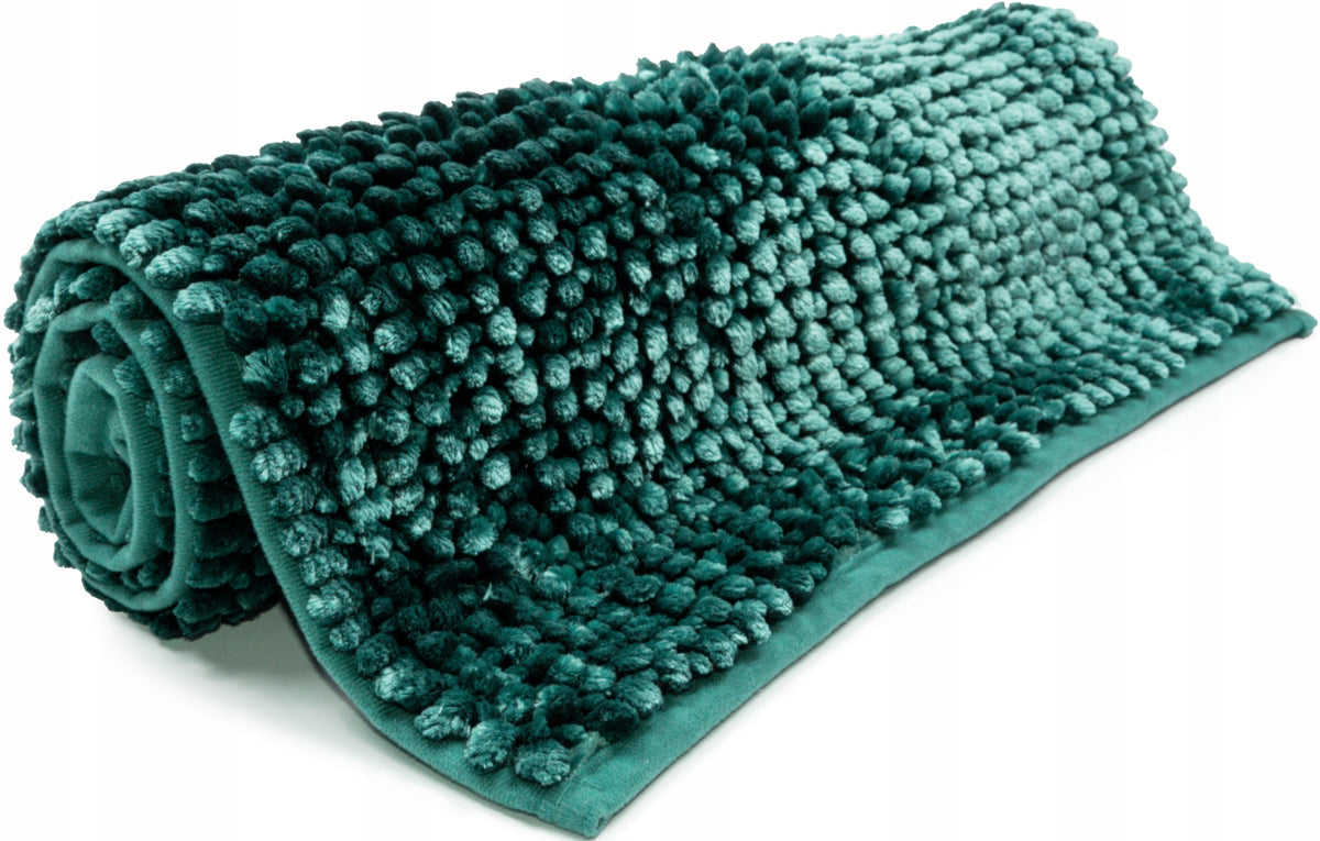 BATHROOM RUG NON-SLIP SOFT THICK CAN BE WASHED 60x90cm GREEN
