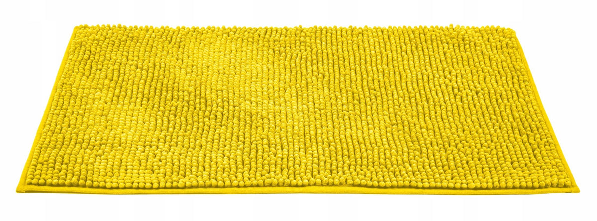 BATHROOM RUG RECTANGULAR YELLOW SYNTHETIC FOR BATHROOM 80 x 50 cm Length 80 cm