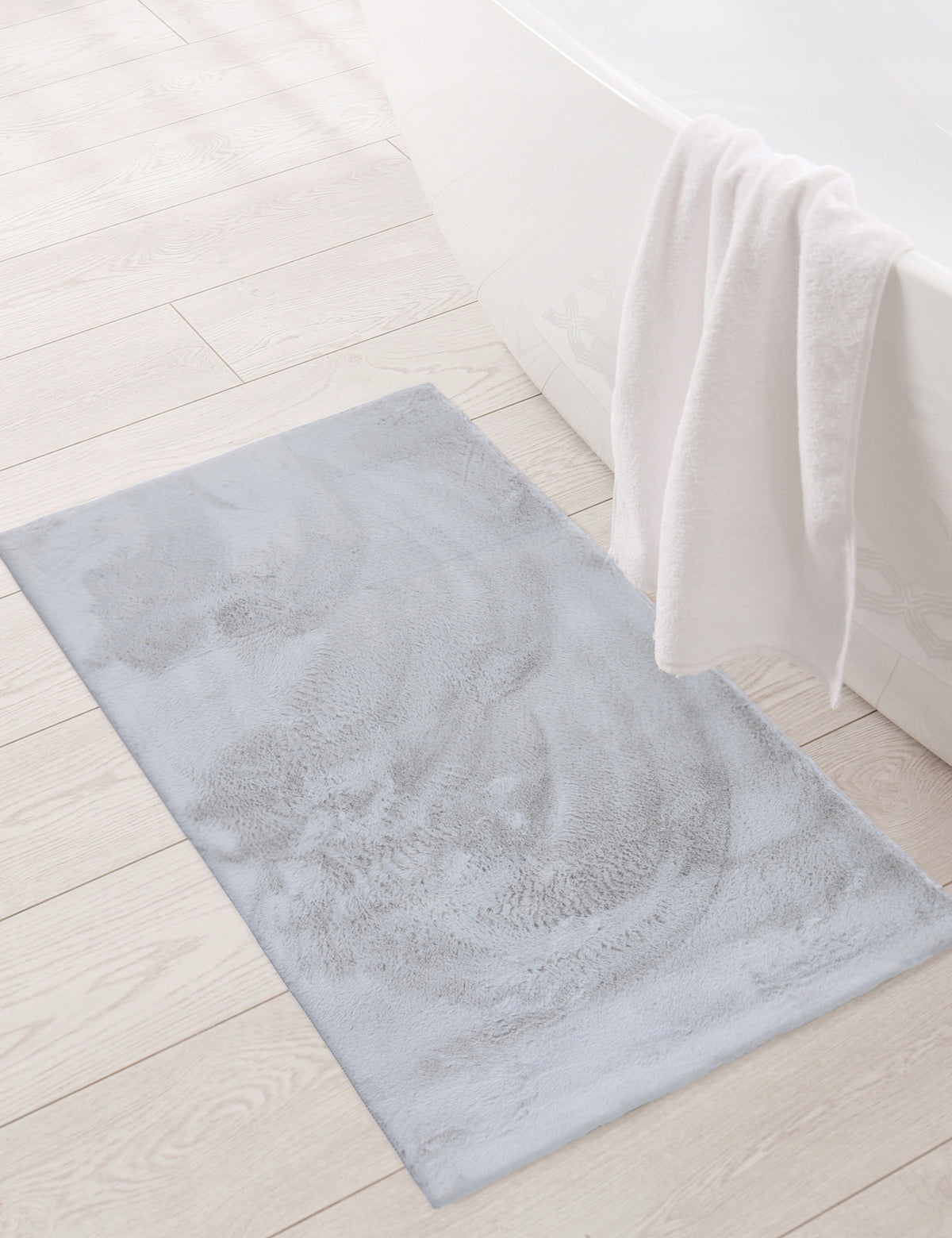 BATHROOM RUG SOFT FUR NON-SLIP GREY 40x60cm Packaging status original