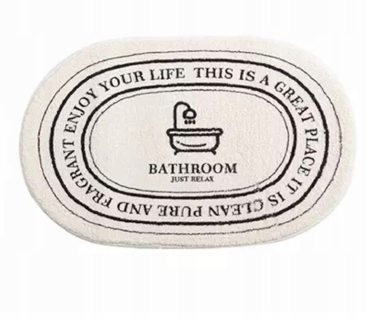 BATHROOM RUG WHITE FLUFFY LDY-51