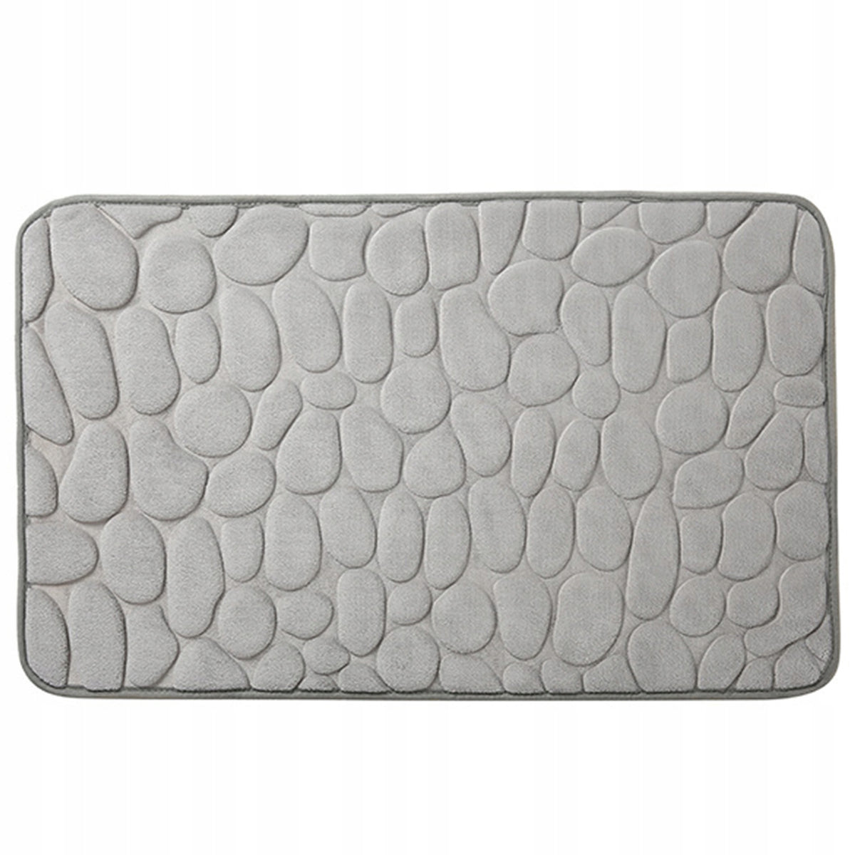 BATHROOM RUG XXL 80X50 GREY NON-SLIP QUICK-DRYING 4 LAYERS