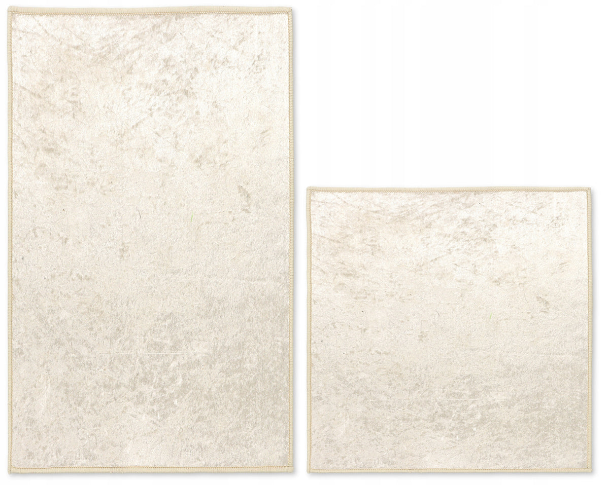 BATHROOM RUGS NON-SLIP SET 2 PART SMOOTH 50X80 BEIGE Packaging status original