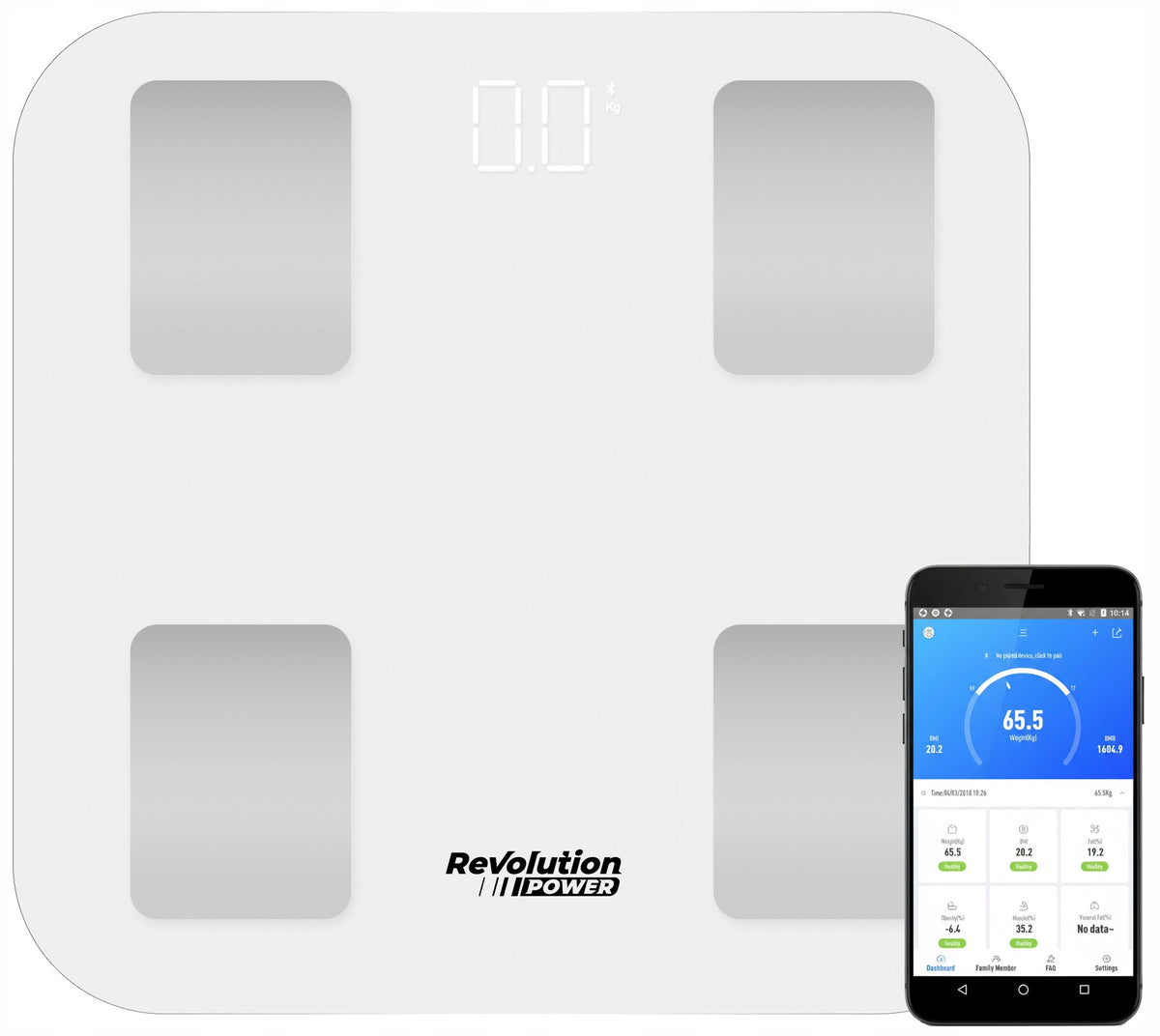 BATHROOM SCALE ELECTRONIC ANALYTICAL - APPLICATION in Polish BATTERIES Packaging status original