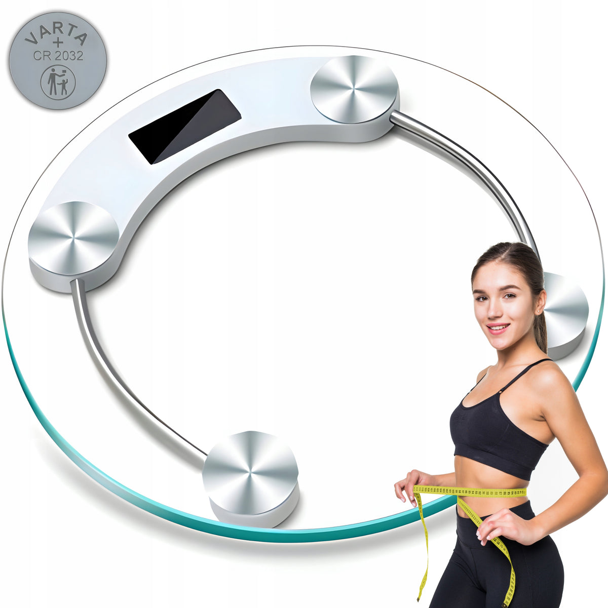 BATHROOM SCALE ELECTRONIC GLASS KG LCD Packaging status original