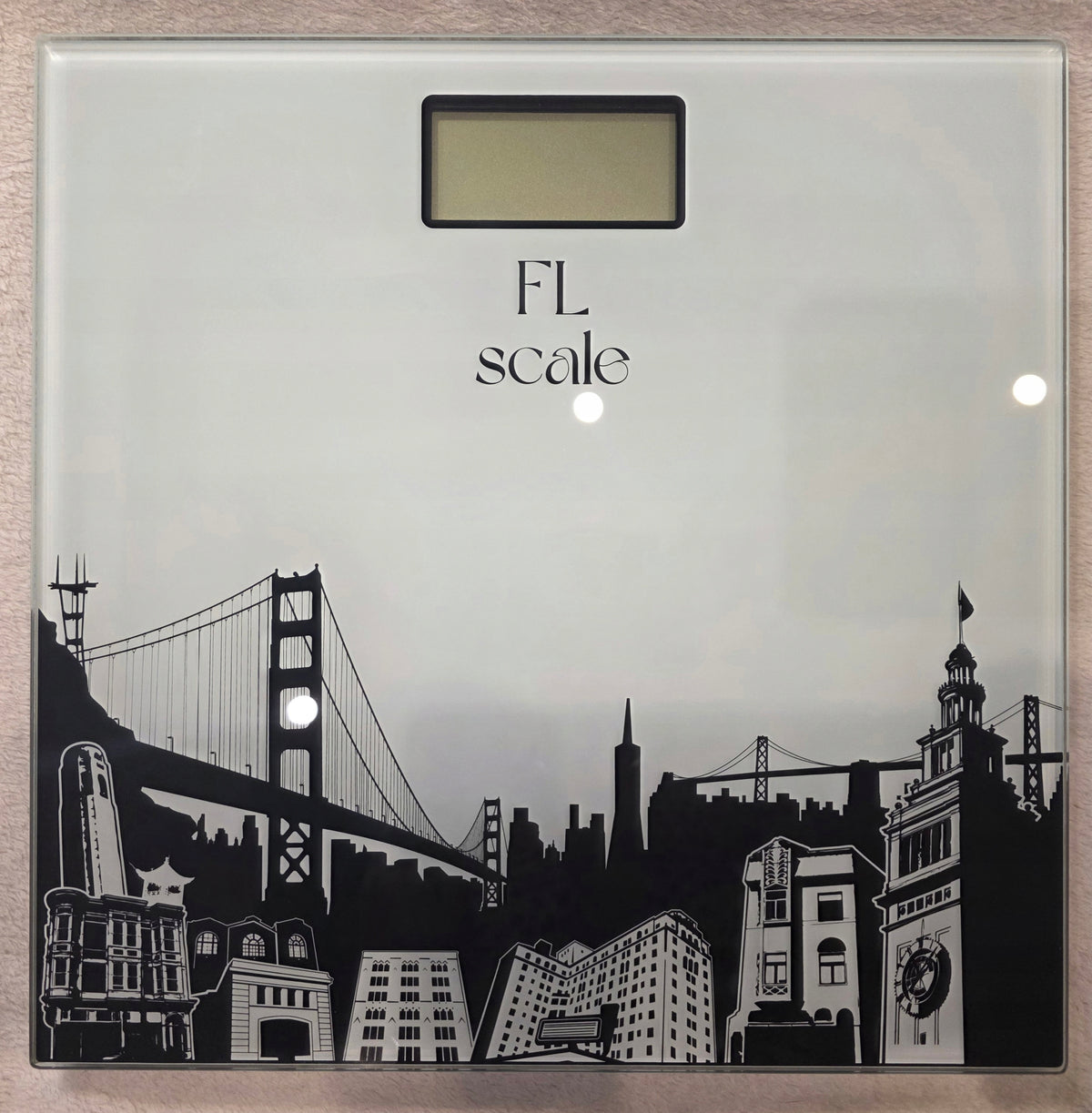 BATHROOM SCALE ELECTRONIC GLASS LCD PRECISION UP TO 180KG WITH BATTERIES