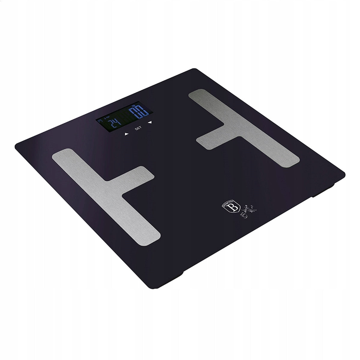 BATHROOM SCALE ELECTRONIC TEMPERED GLASS PURPLE