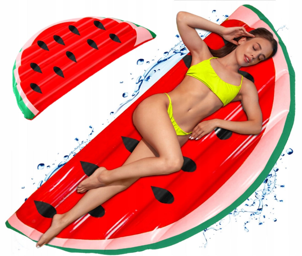 BEACH INFLATABLE MATTRESS XXL WATERMELON FOR SWIMMING POOL BEACH VACATION