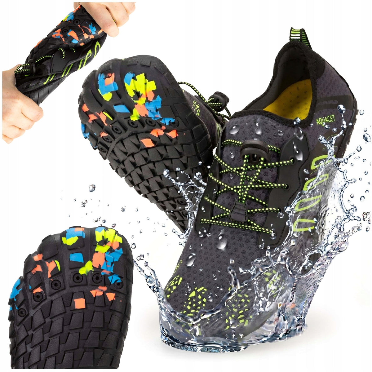 BEACH SWIMMING WATER SHOES FOR BEACH KAYAK REEF MEN'S ECHINACEA R. 41 PRO