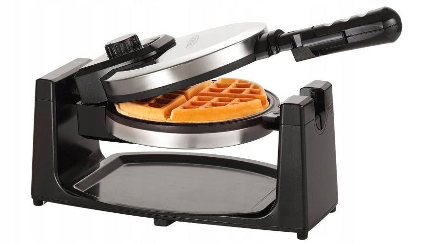 BELGIAN ROTARY WAFFLE IRON 7 INCHES NON-STICK ADJUSTMENT PFOA FREE