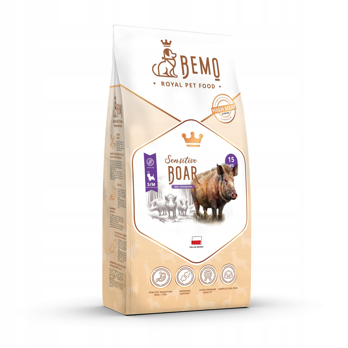 BEMO SENSITIVE BOAR venison S/M 15 kg