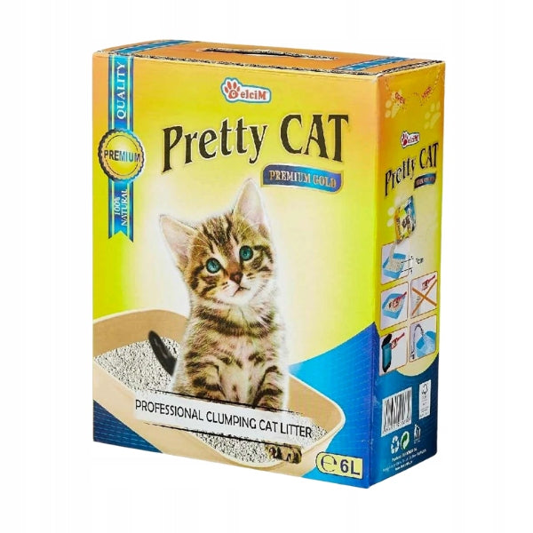 BENTONITE CAT HYGIENE LITTER FOR CATS CLUMPING ABSORBENT 6 L
