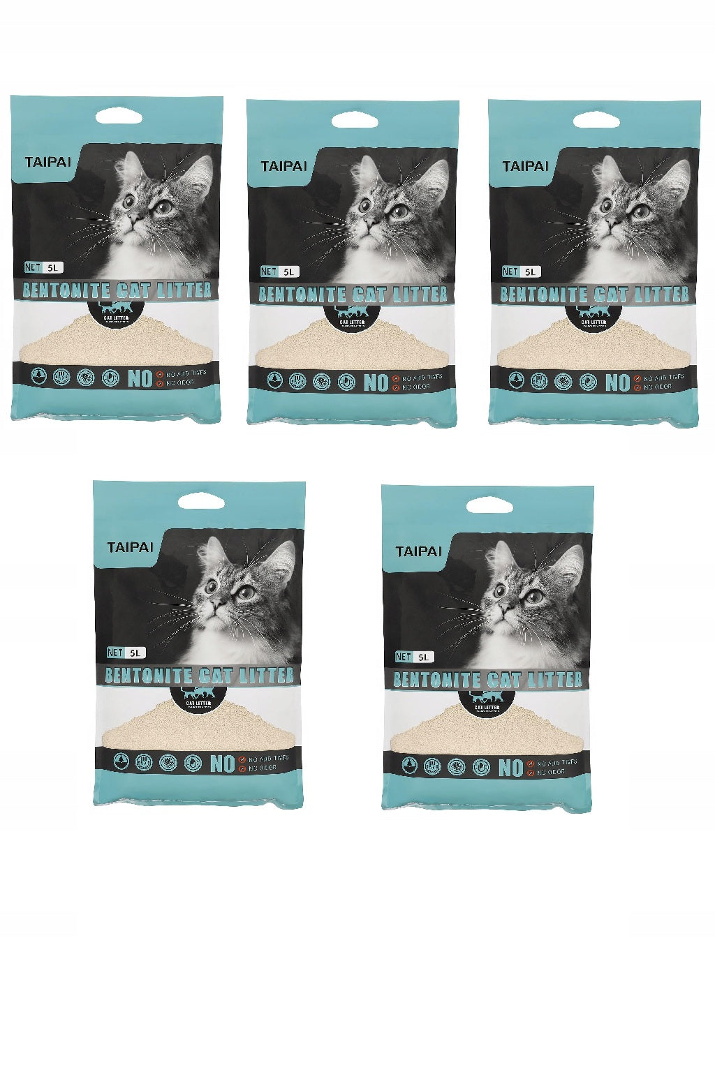 BENTONITE CAT LITTER CLUMPING NATURAL UNSCENTED 25L PREMIUM