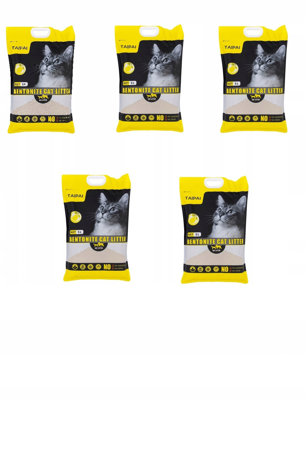 BENTONITE CAT LITTER CLUMPING SCENTED LEMON PREMIUM