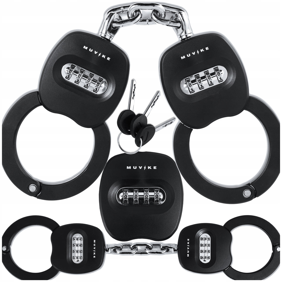 BICYCLE CLASP CHAIN HANDCUFFS FOR CIPHER / CODE MUVIKE HANDCUFF 480/8CK